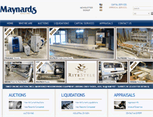 Tablet Screenshot of maynards.com